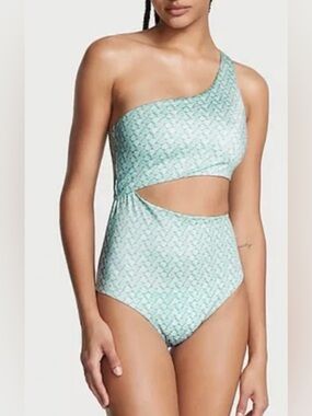 Victoria Secret One-Shoulder Geometric Swimsuit